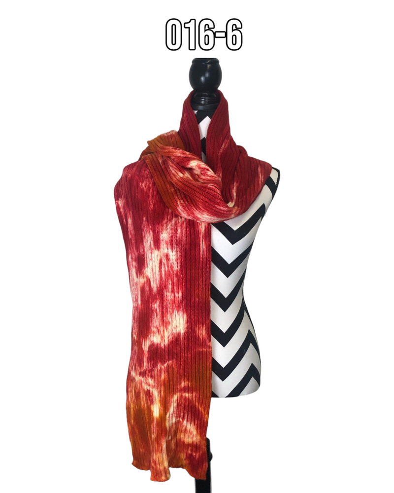 Hand Dyed Double Ribbed Scarf - 016