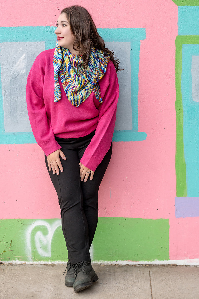 Taste the Rainbow Shawl Kit (YARN + PATTERN optional)