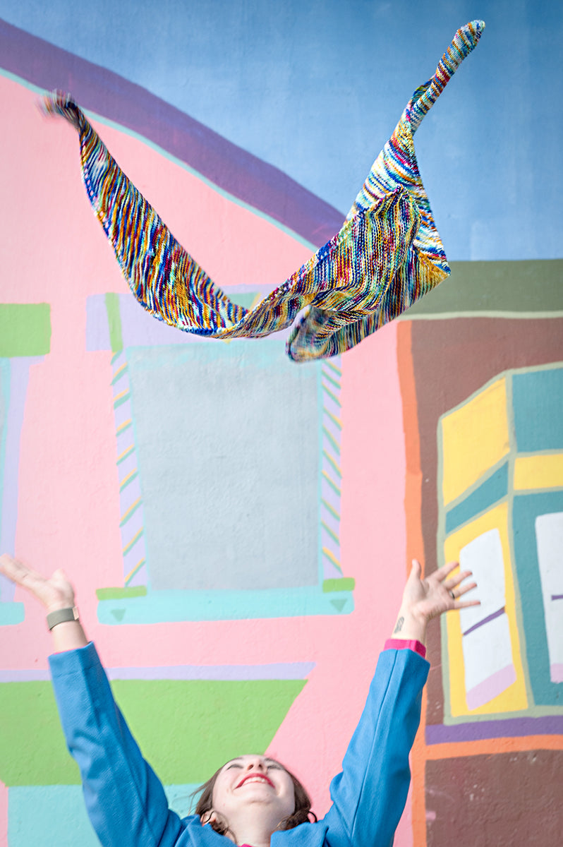 Taste the Rainbow Shawl Kit (YARN + PATTERN optional)
