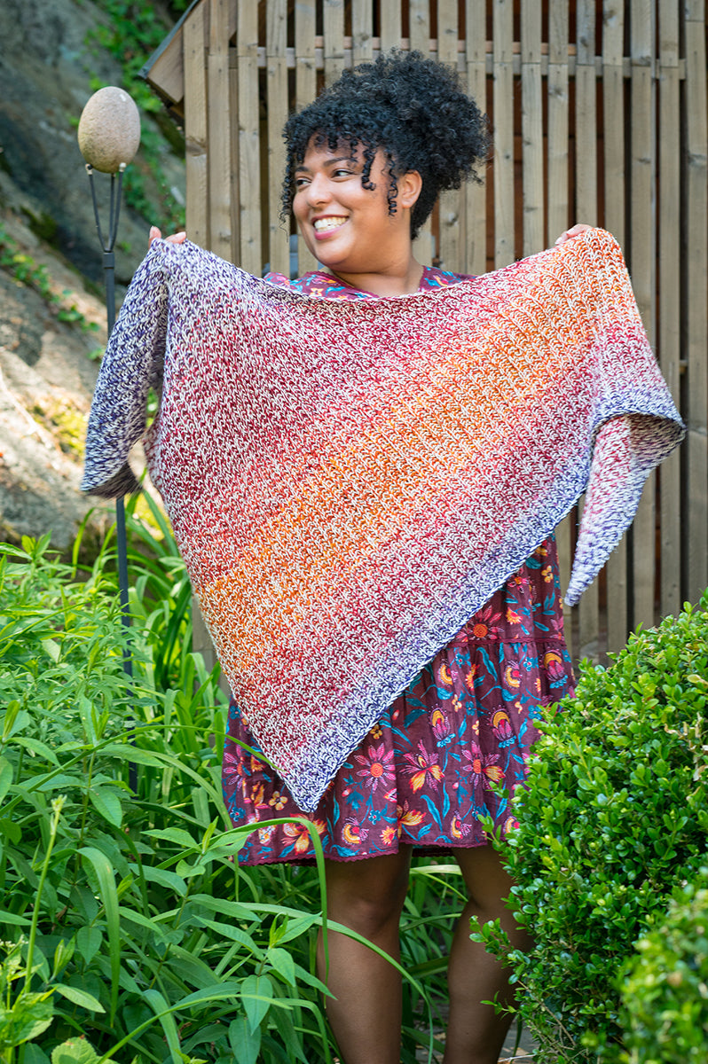 Sunscraps Shawl Kit (yarn only, free pattern)